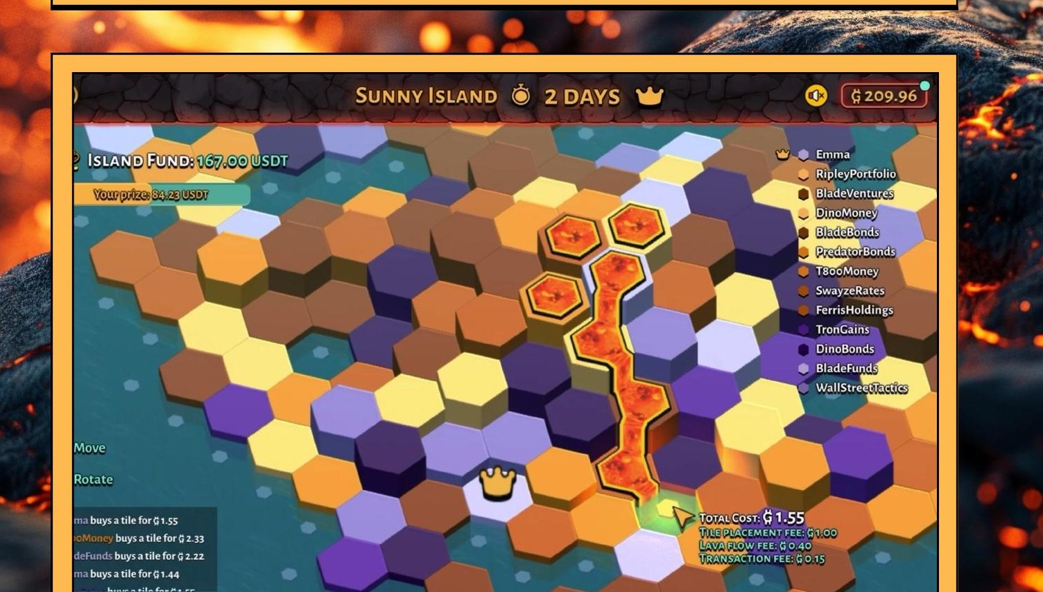 Islands of Greed — political map gameplay